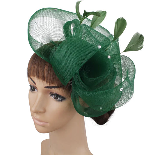 Elegant Birdcage Veil Ladies Wedding Fascinator Hat-headwear-Gray-All10dollars.com