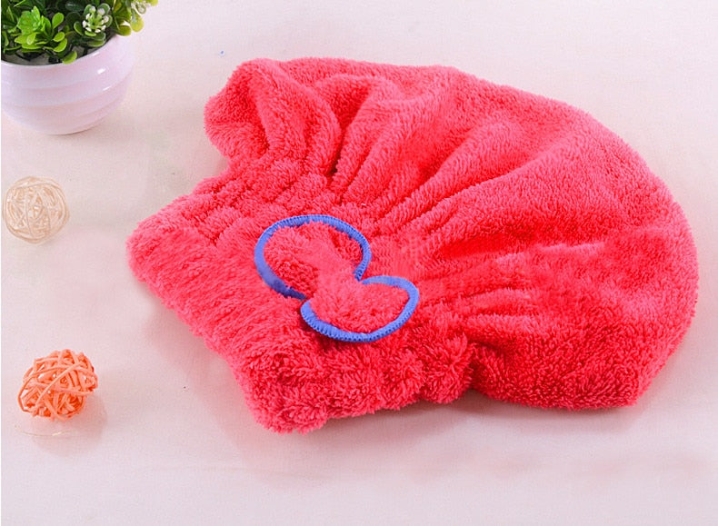 Hair towel turban towel Quick hair drying towel Absorbent shower cap-Women quick drying turban hair towel-All10dollars.com