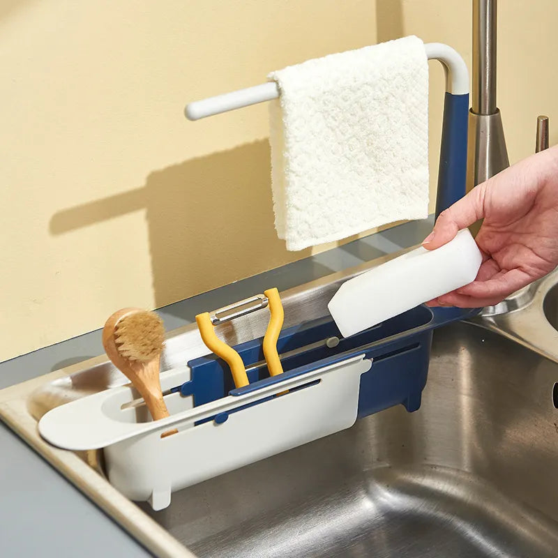 Sink Shelf Kitchen Organizer Soap Sponge Holder Drain Rack-SOAP DISPENSER-All10dollars.com