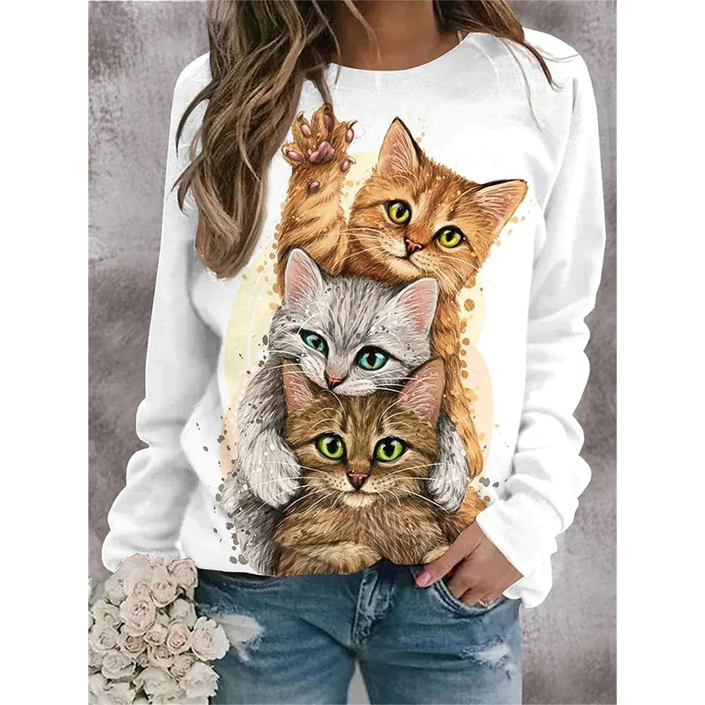 3D T-shirt Cat Puppy Fashion Animal Cute Pet Print-D01-MY00910-S-All10dollars.com