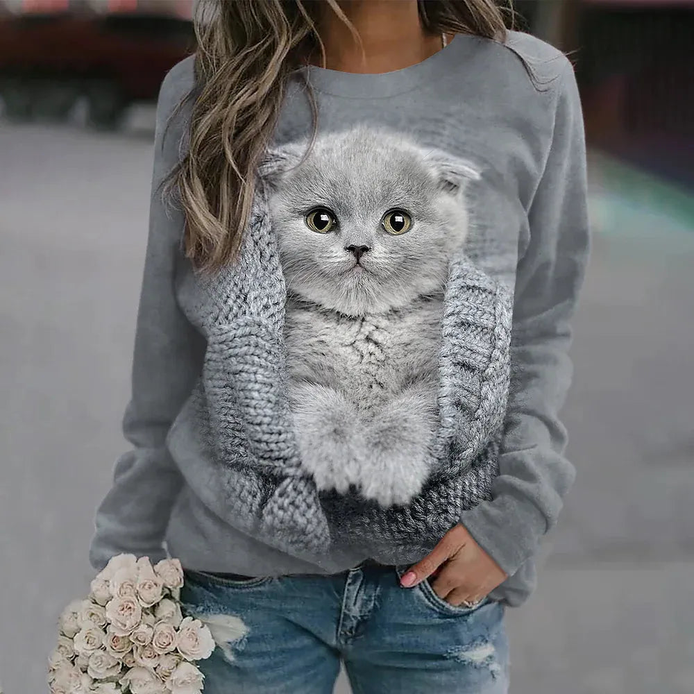 3D T-shirt Cat ai Fashion Animal Cute Pet Print-D01-MY00609-S-All10dollars.com