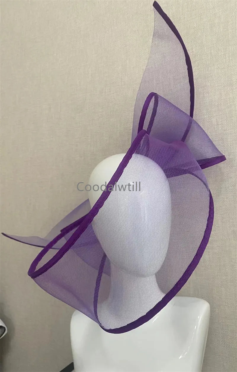 Londonisy Fascinator Wedding Pillbox Hat Women Party Fashion Headwear-fascinator-Purple-All10dollars.com