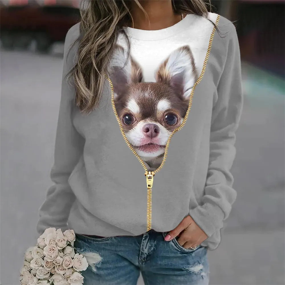 3D T-shirt Cat Puppy Fashion Animal Cute Pet Print-D01-MY00618-S-All10dollars.com
