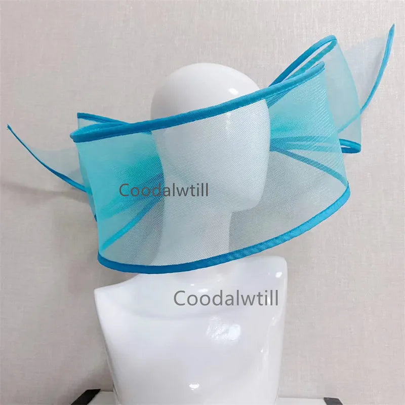 Londonisy Fascinator Wedding Pillbox Hat Women Party Fashion Headwear-fascinator-Sky Blue-All10dollars.com