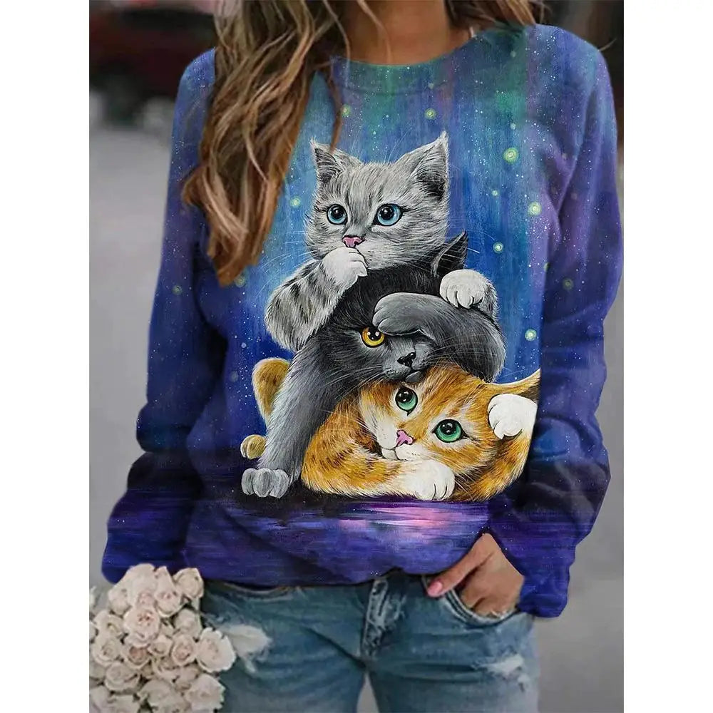 3D T-shirt Cat Puppy Fashion Animal Cute Pet Print-CXYR1104-020-S-All10dollars.com