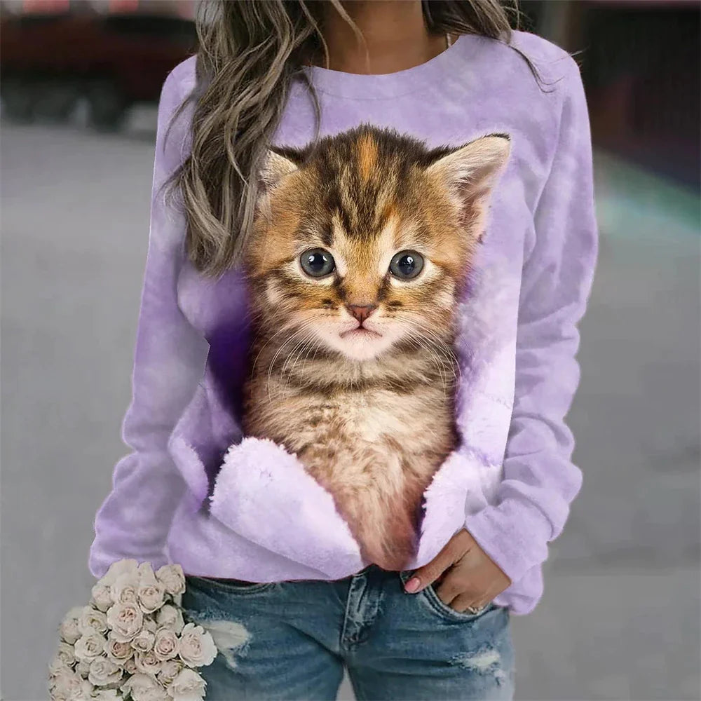 3D T-shirt Cat ai Fashion Animal Cute Pet Print-All10dollars.com