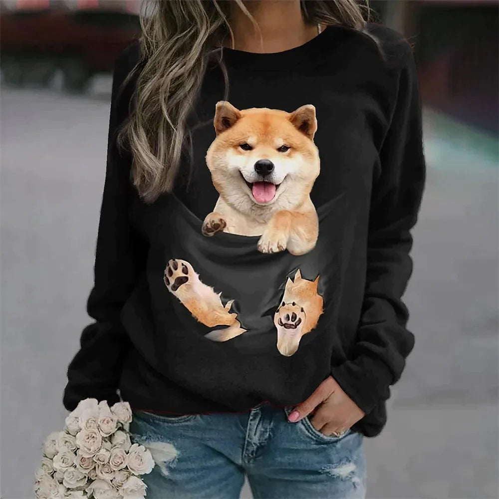 3D T-shirt Cat Puppy Fashion Animal Cute Pet Print-D01-ZH10368-S-All10dollars.com