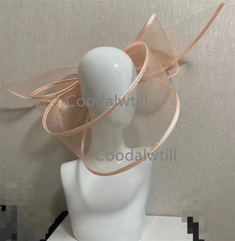 Londonisy Fascinator Wedding Pillbox Hat Women Party Fashion Headwear-fascinator-champagne-All10dollars.com