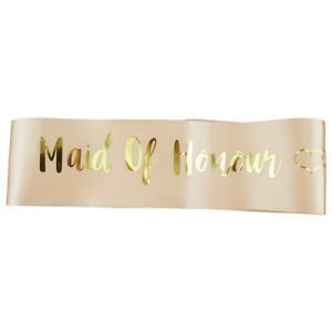 Wedding Decorations Bridal Shower Wedding Veil Team Bride To Be Satin Sash Bachelorette Party Girl Hen Party Decoration Supplies-maid of honour-All10dollars.com