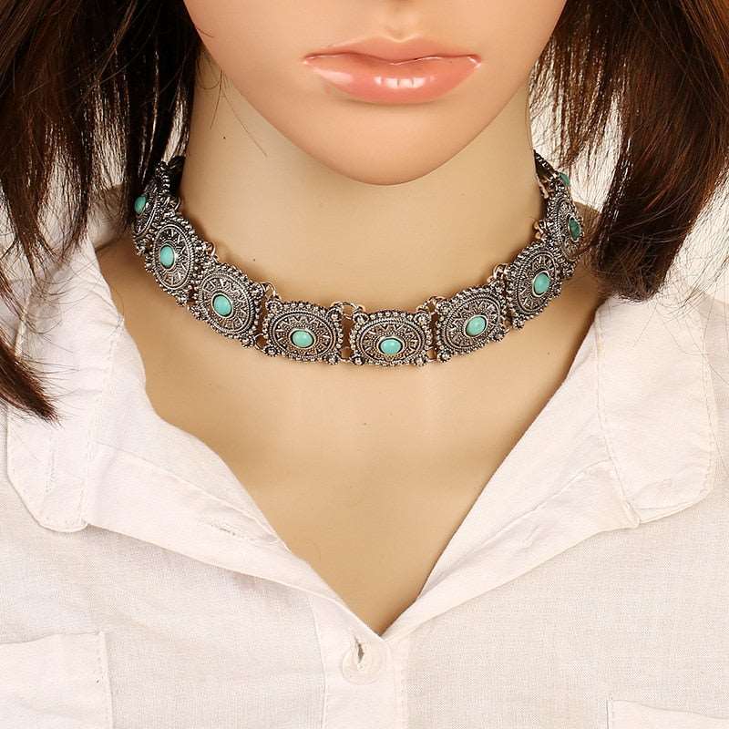 Boho Choker Necklace Women Statement Jewelry-Necklaces Vintage-All10dollars.com