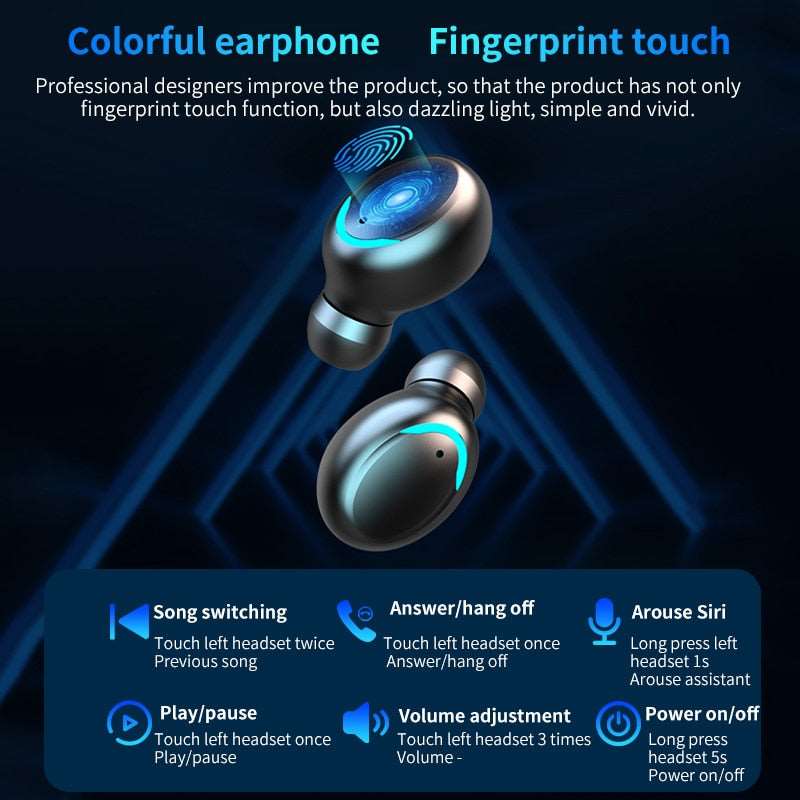 Bluetooth Earphone Stereo Wireless Sport Waterproof Earphones-electronics bluetooth earphones wireless and waterproof-All10dollars.com