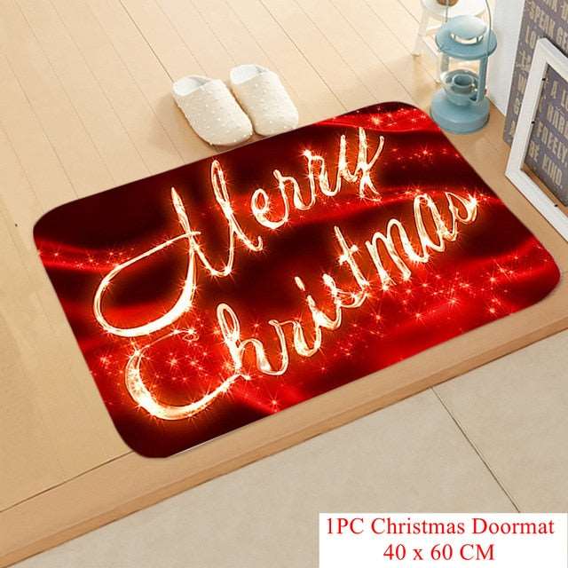 Christmas Doormat Kitchen Mat Santa Claus Non-Slip Rug Gifts-Christmas mat Non-Slip-133-02-40cmx60cm-All10dollars.com