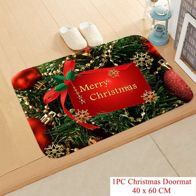 Christmas Doormat Kitchen Mat Santa Claus Non-Slip Rug Gifts-Christmas mat Non-Slip-133-08-40cmx60cm-All10dollars.com