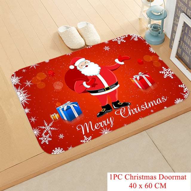 Christmas Doormat Kitchen Mat Santa Claus Non-Slip Rug Gifts-Christmas mat Non-Slip-133-14-40cmx60cm-All10dollars.com