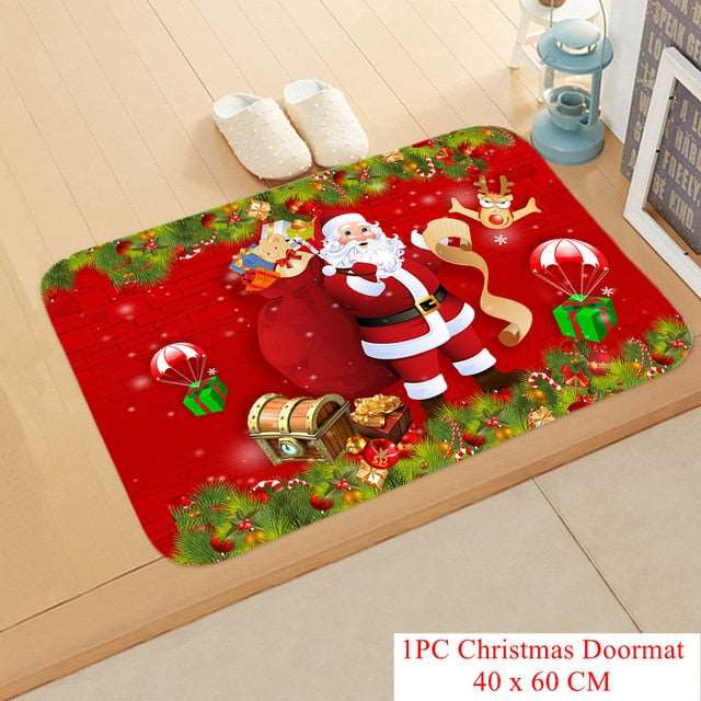 Christmas Doormat Kitchen Mat Santa Claus Non-Slip Rug Gifts-Christmas mat Non-Slip-133-13-40cmx60cm-All10dollars.com