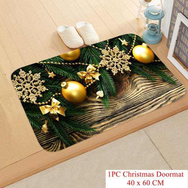 Christmas Doormat Kitchen Mat Santa Claus Non-Slip Rug Gifts-Christmas mat Non-Slip-133-23-40cmx60cm-All10dollars.com