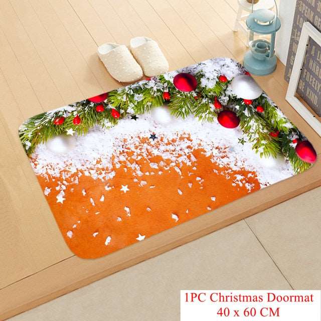 Christmas Doormat Kitchen Mat Santa Claus Non-Slip Rug Gifts-Christmas mat Non-Slip-133-18-40cmx60cm-All10dollars.com