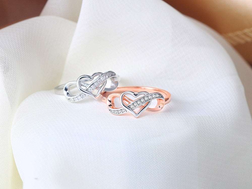 Couple Infinity Love Women Jewelry Dainty Wedding Engagement Gift Rings-rings-All10dollars.com