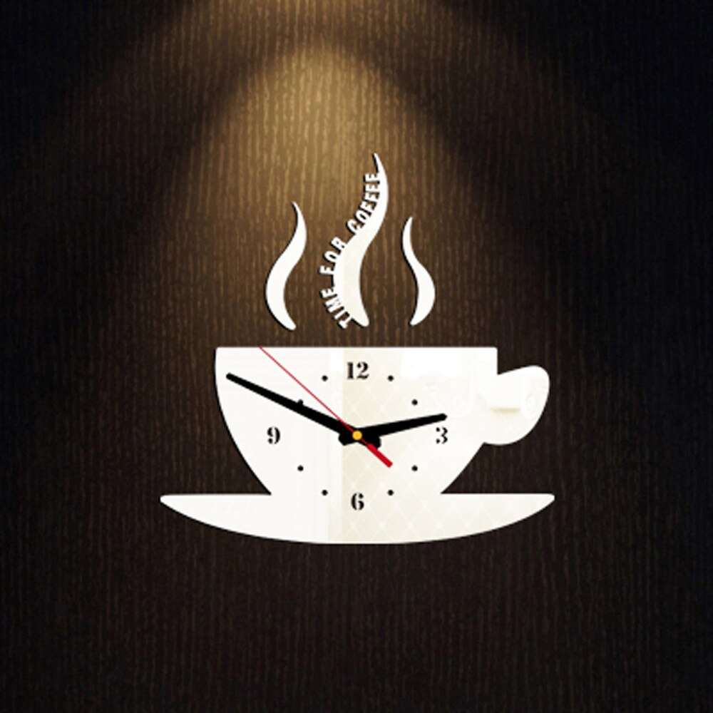 Coffee Cup Shape Time Clock.-Clock-All10dollars.com