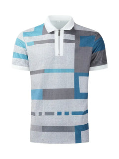London Color Block Short Sleeve Polo Shirt-Polo Shirt-S(36)-All10dollars.com