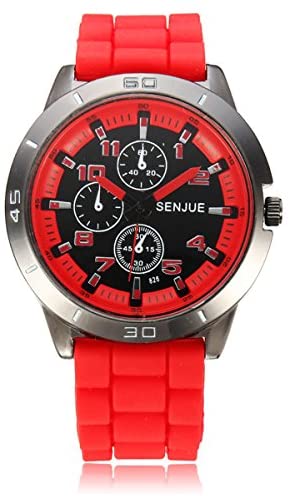 Silicon Men and Women Luxury Wrist Watch-red-All10dollars.com