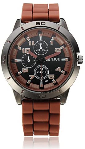 Silicon Men and Women Luxury Wrist Watch-brown-All10dollars.com