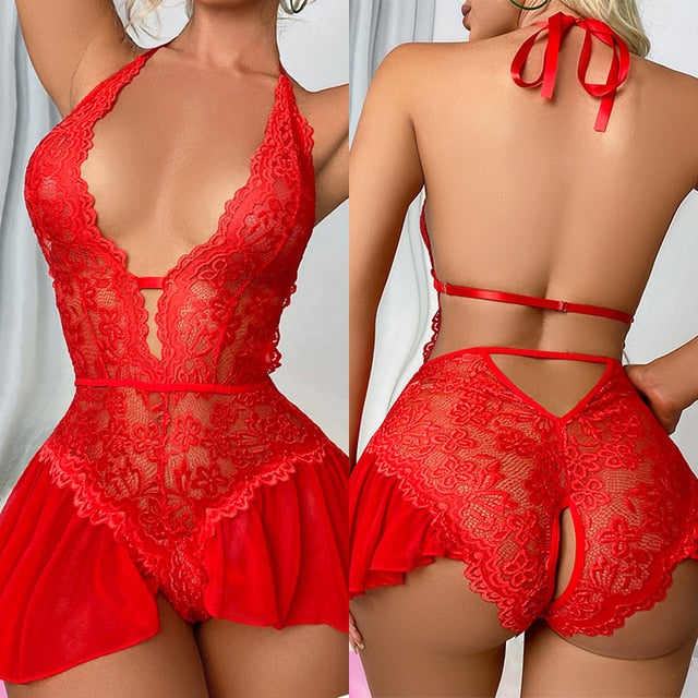 women apparel lingerie lace overall shorts-lingerie-red-S-All10dollars.com
