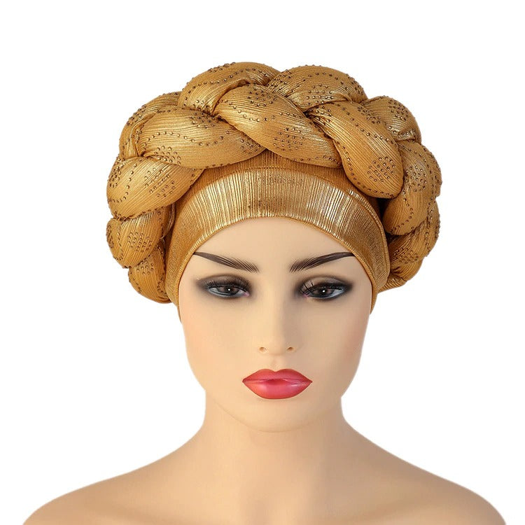 turban headband braided-Turbans-gold-All10dollars.com