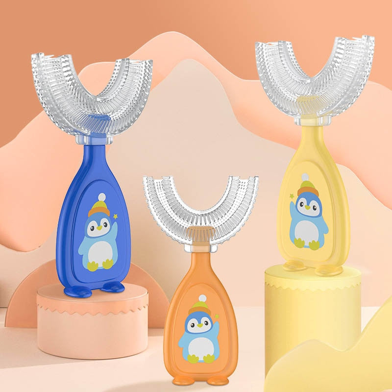 toothbrush children and baby teeth oral care cleaning brush soft Silicone teethers toothbrush 2-12Y-children tooth brush-All10dollars.com