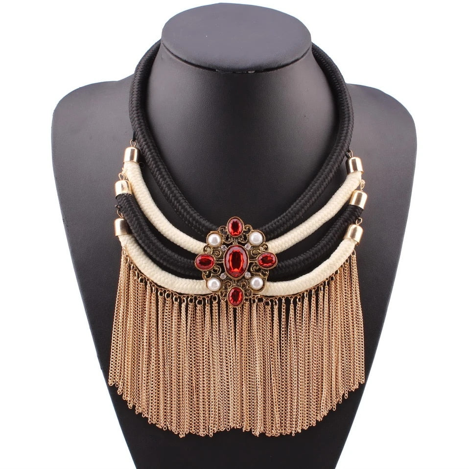 Necklace Skeleton Skull Statement Women Punk Chunky Chain-jewelry-All10dollars.com