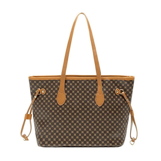 Women Tote Jacquard Brown Handbags-Handbags-coffee-All10dollars.com