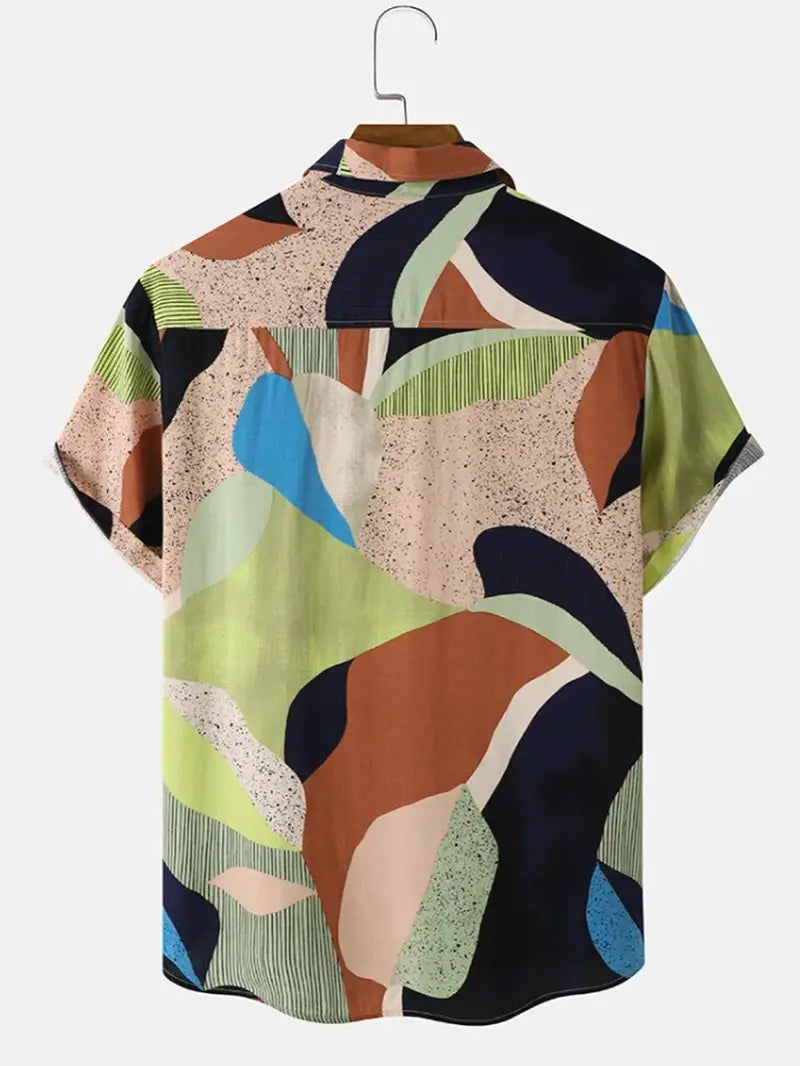 Men's Summer Multi Short Sleeve Shirts-Polo Shirt-All10dollars.com