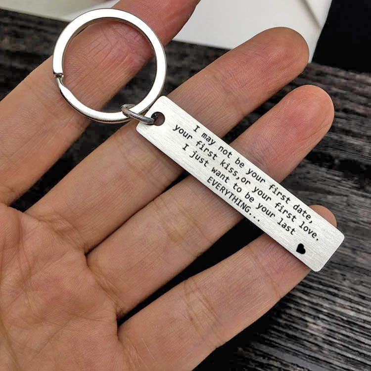 Valentines Day Gift for Girlfriend Boyfriend letter Keychain Present Party Favor 2PCS-Party key chain-All10dollars.com