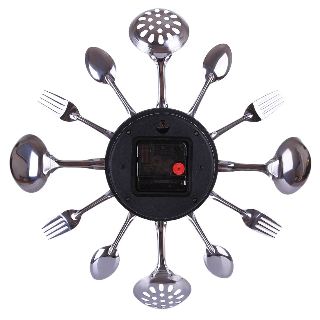 Stainless Steel Kitchen Utensils Cutlery Wall Clock-All10dollars.com