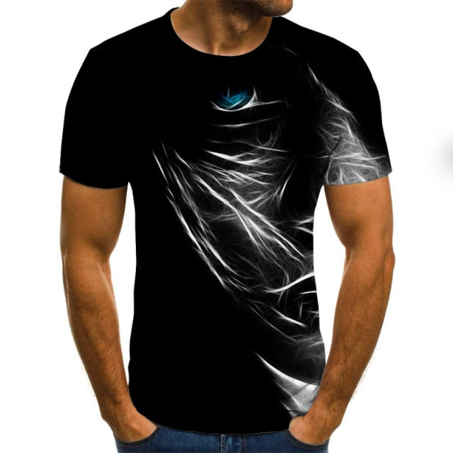 casual men's T-shirt short-sleeved visual pattern-men shirts-TXU-1213-XXS-All10dollars.com