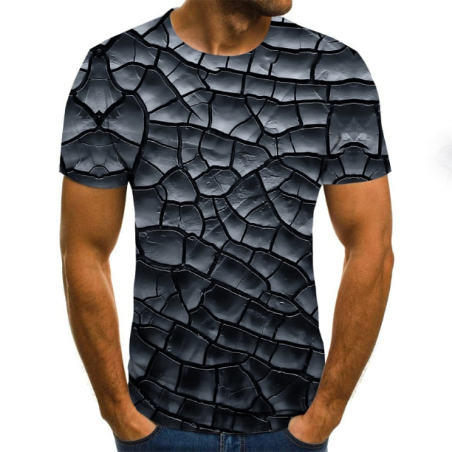 casual men's T-shirt short-sleeved visual pattern-men shirts-TXU-1662-4XL-All10dollars.com