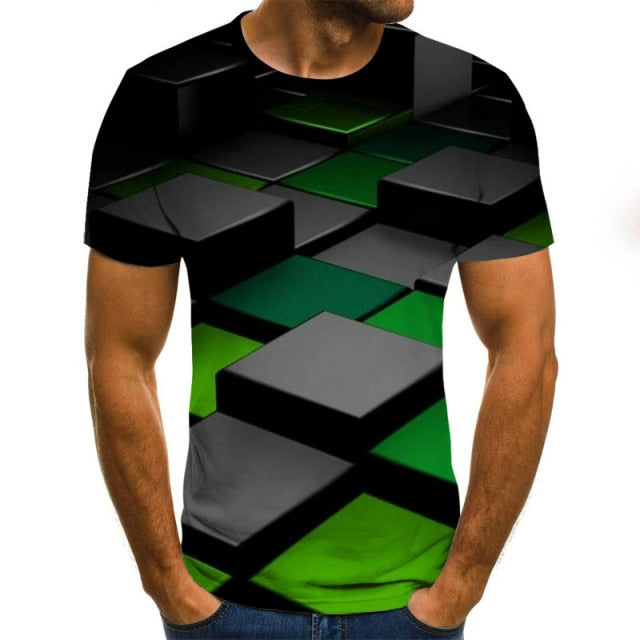 Men T shirt 3D Printed Summer O-Neck Daily Casual Funny T shirt-Shirts & Tops-All10dollars.com