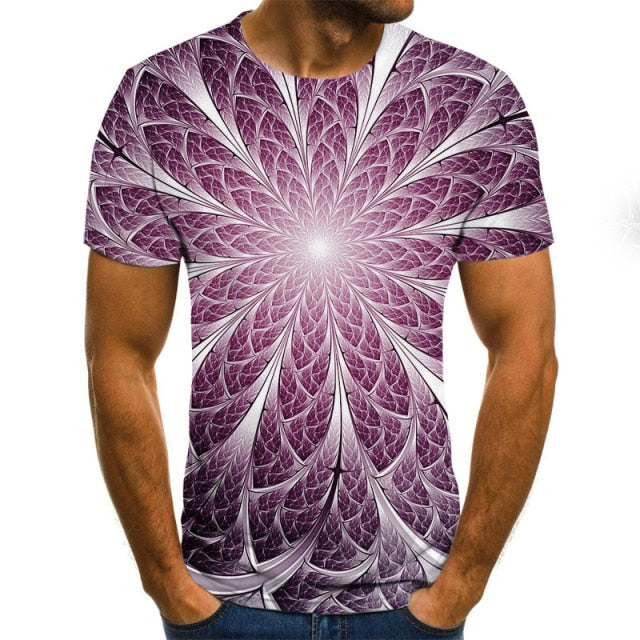 Men T shirt 3D Printed Summer O-Neck Daily Casual Funny T shirt-Shirts & Tops-All10dollars.com