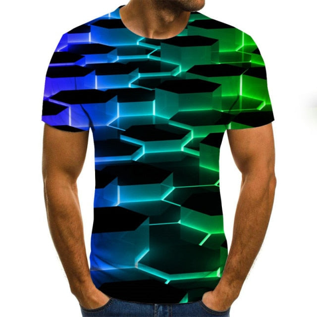 Men T shirt 3D Printed Summer O-Neck Daily Casual Funny T shirt-Shirts & Tops-TXU-1512-6XL-All10dollars.com