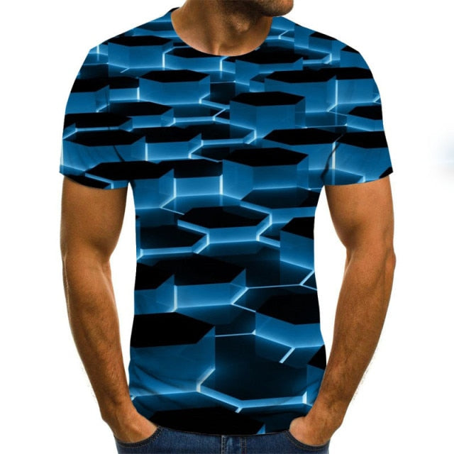 Men T shirt 3D Printed Summer O-Neck Daily Casual Funny T shirt-Shirts & Tops-TXU-1513-XXS-All10dollars.com