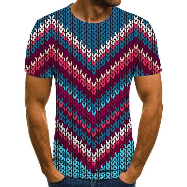 Men T shirt 3D Printed Summer O-Neck Daily Casual Funny T shirt-Shirts & Tops-TXU-1624-XL-All10dollars.com