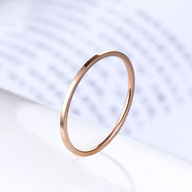 Rose Gold Color Twist Wedding Engagement Ring with Crystals-Rose gold ring-8 2-R293-All10dollars.com
