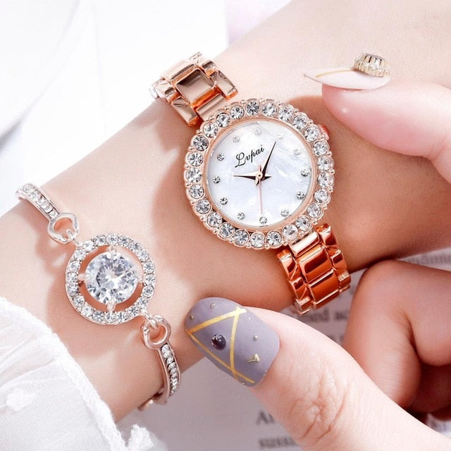 Luxury Bracelet Watches Set-women watches-Watch Add Bracelet-All10dollars.com
