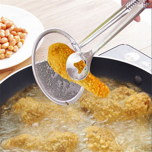 Frying ladle Stainless Steel Fried Food Scoop-frying ladle-as picture 9-All10dollars.com
