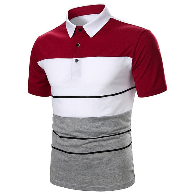 Men Polo Shirt Short Sleeve Lapel With Streetwear Casual Fashion tops ...