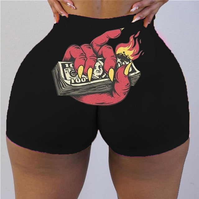 Womens Booty Shorts Bite Me-booty snack pants-22-S-All10dollars.com