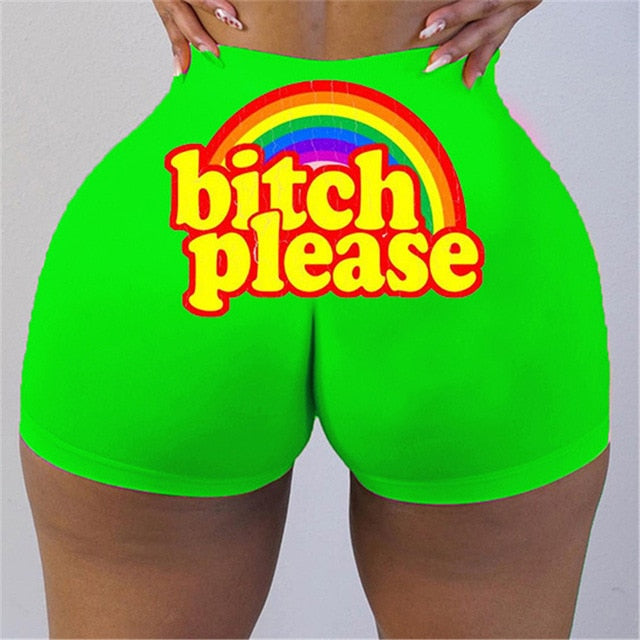 Womens Booty Shorts Bite Me-booty snack pants-23-L-All10dollars.com