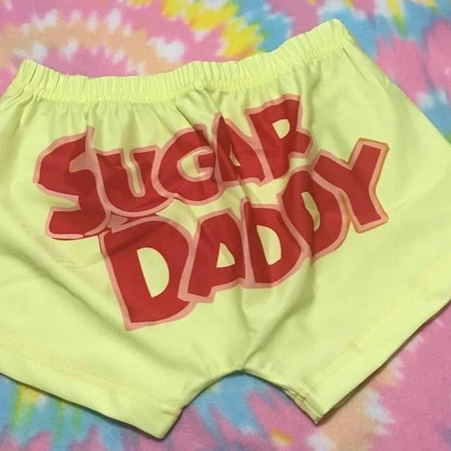 Women Booty Snack Shorts Caution Slippery When Wet Pants-booty snack pants-Color3-L-All10dollars.com