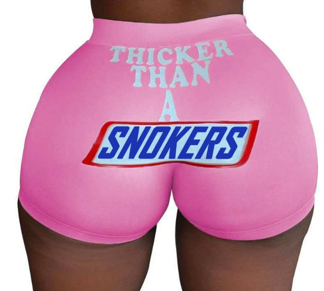 Women Booty Snack Shorts Caution Slippery When Wet Pants-booty snack pants-Color7-XL-All10dollars.com
