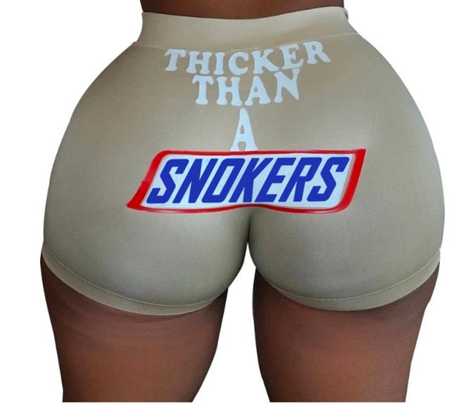 Women Booty Snack Shorts Caution Slippery When Wet Pants-booty snack pants-Color9-XL-All10dollars.com